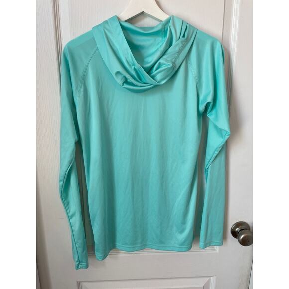 Columbia PFG Tidal Tee Hoodie Dolphin / White Logo Omni-Wick Size XL - Picture 6 of 8